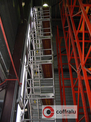 echafaudage d'acces aluminium