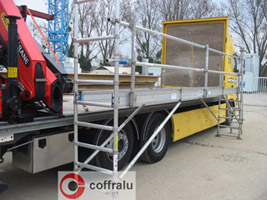 Echafaudage d'acces camion